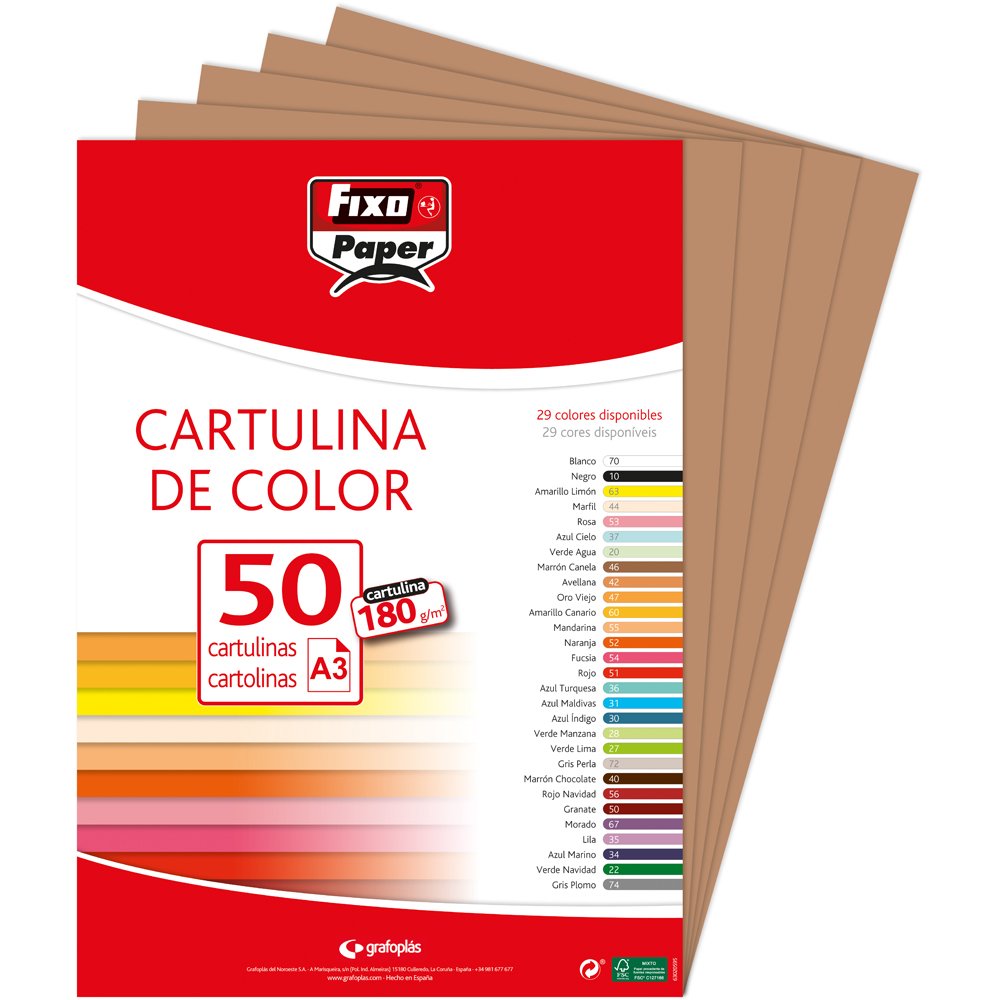 Fixo Paper 11110470 - Pack de 100 – Cartulina blanca A4, 180g — view 40