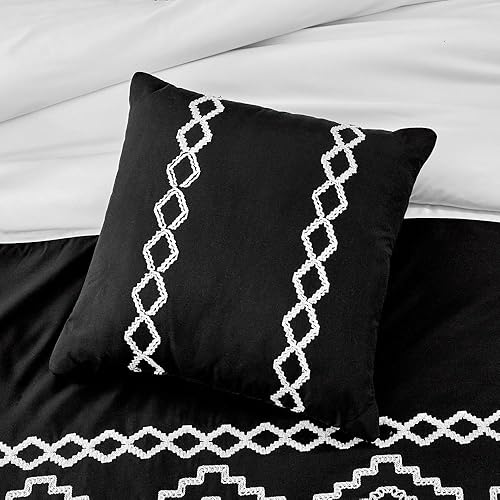 Miniatura 6 de WPM WORLD PRODUCTS MART Juego de edredón de 7 piezas con diseño de nativos americanos del suroeste del oeste, color negro, blanco, multicolor,