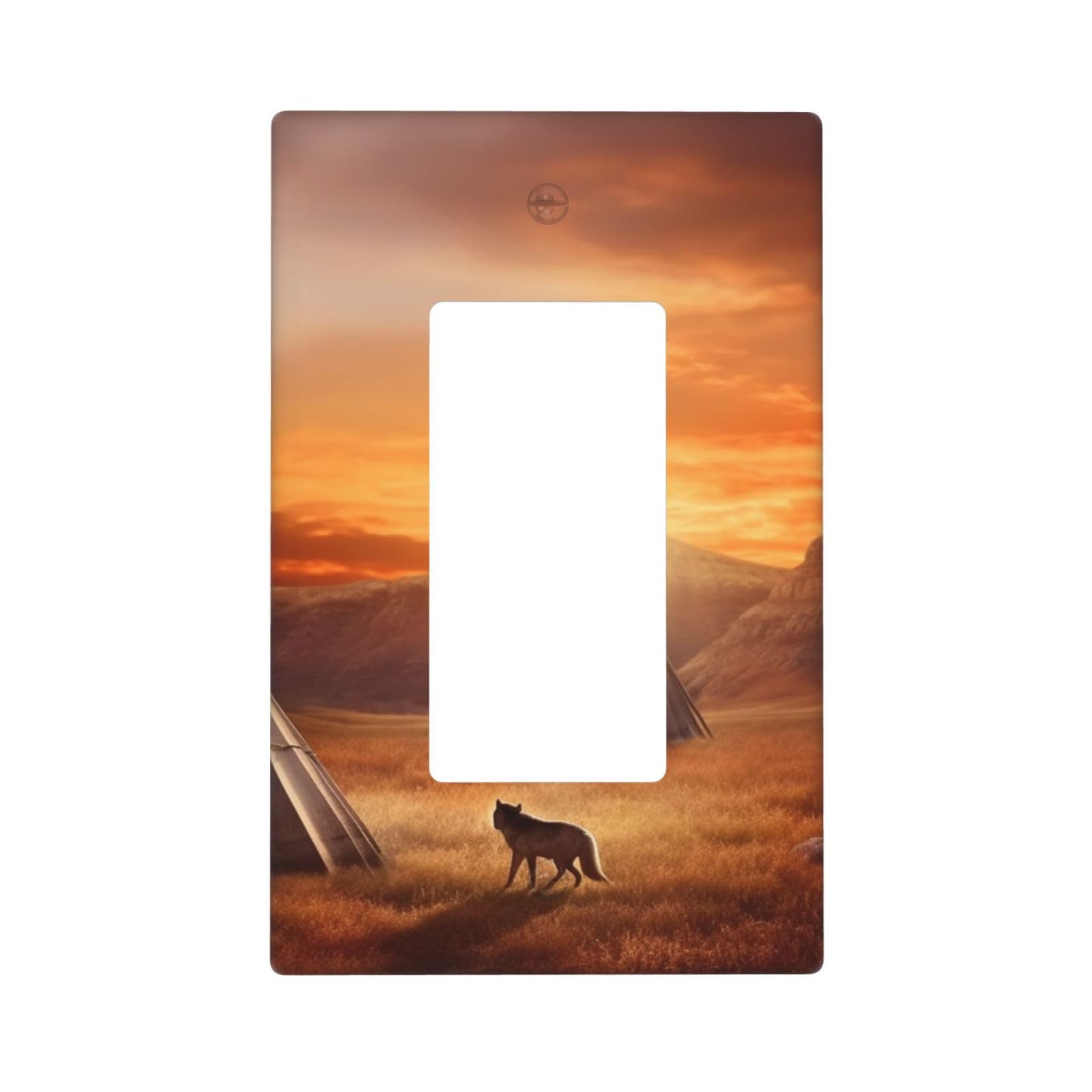 Kloph Style M Decorator Wall Plate 1 Gang Light Switch Covers Decorator Receptacle Outlet Covers Native American Tribes Wall Plates For Electrical Outlets Plug Cover Single Rocker Switch Plates
