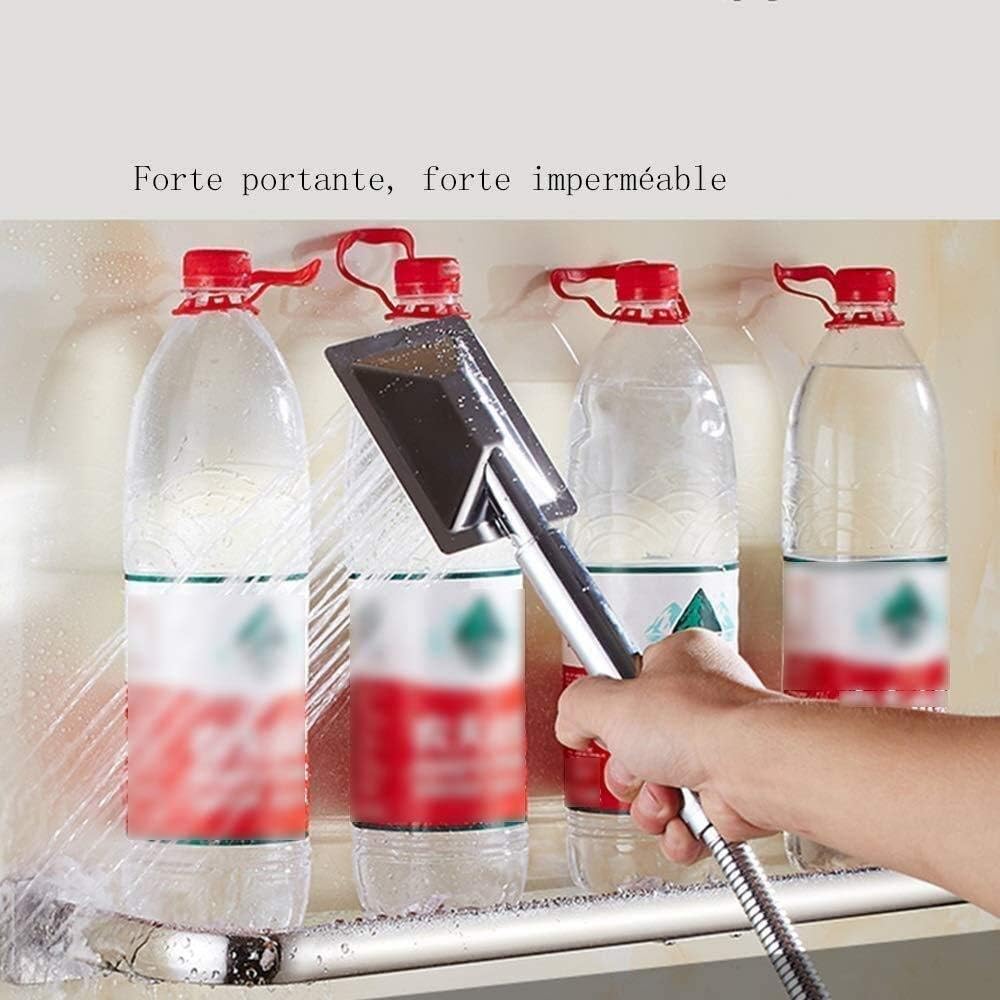 Bathroom Shelf 304 Stainless Steel Perforated Bathroom Glass Shelf Glass Bathroom Shelf Bathroom Wall Shelf (Size : 33cm) ()