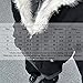 Uohuangjia Mens Winter Coats Fur Hood Y2k Full Zip Up Jacket Baggy Casual Thick Cotton Heavyweight Warm Coats with Hood (Black,Large)