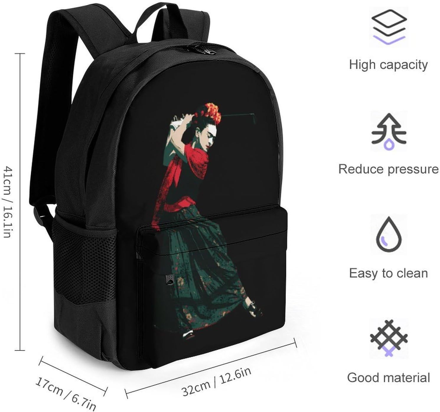 Woman Playing Golf Backpack Lightweight Backpacks Work Bag