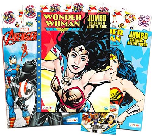 Wonder Woman Coloring and Activity Super Set for Girls Kids ~ 2 W...