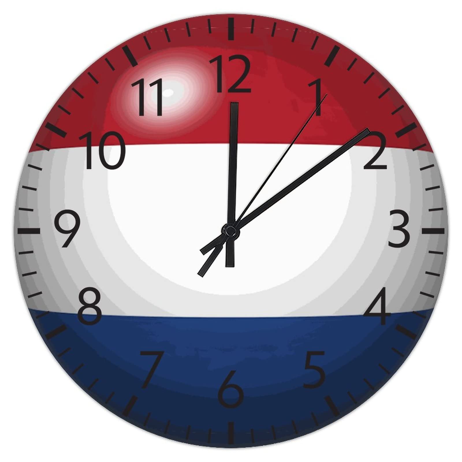 Horloge murale Pays-Bas silencieuse pour décorer un bureau d'étude