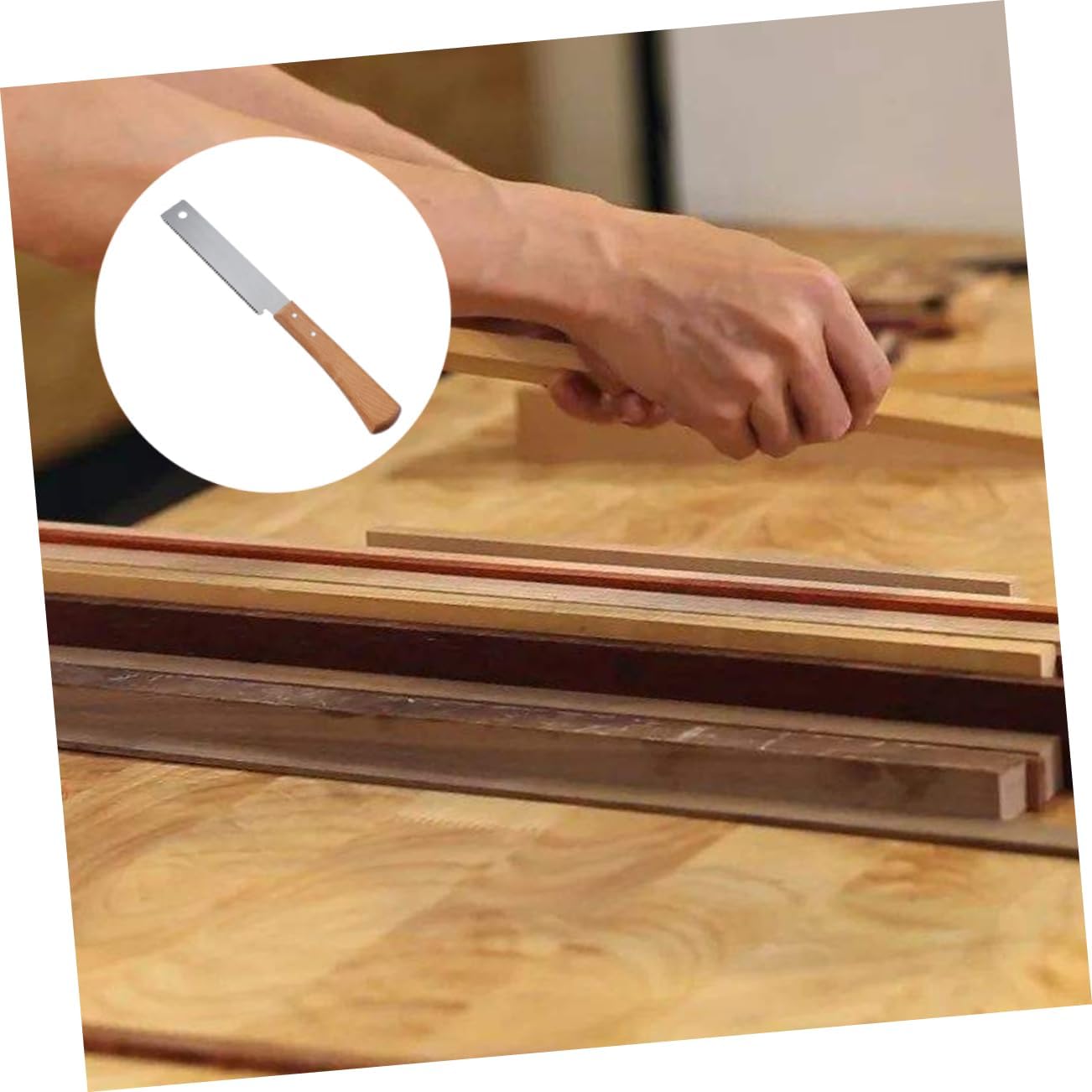 Veemoon 3pcs Handle Hand Saw for Fine Cutting Precision Plain Cutting Tool for Woodworking and Garden Trimming