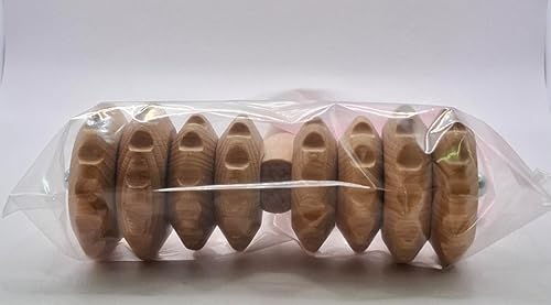 Miniatura 13 de Masajeador en forma de T con rodillos ranurados, rodillo corporal multifuncional para reducción de celulitis, alivia la tensión muscular y apoya la