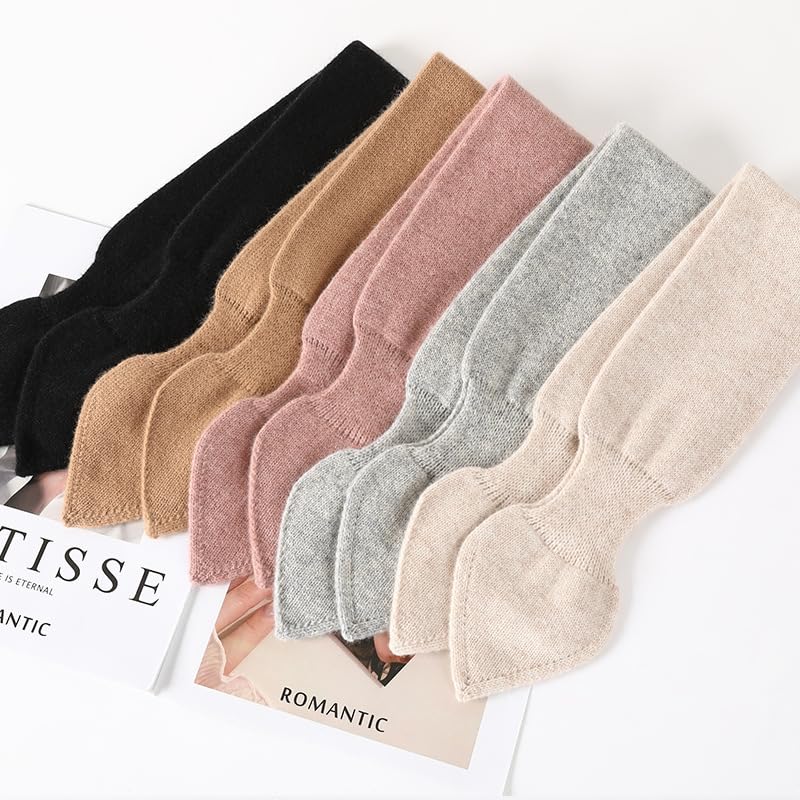 Small Cashmere Knitted Triangle Scarf for Women Downtown Girl Aesthetic Accessories Triangle Scarf4