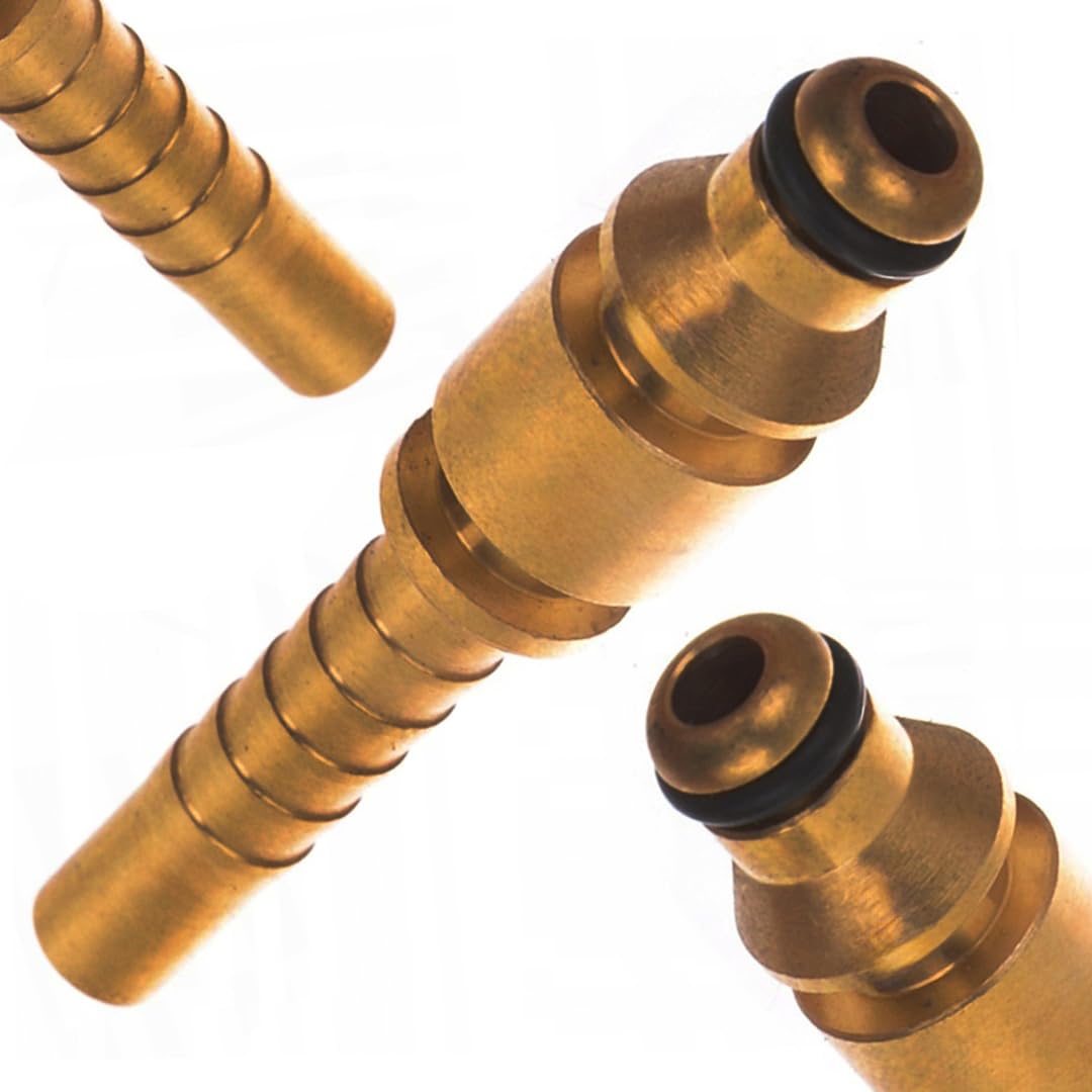 Rosfix Black Dn6 Push Fit Coupling - Quick Connect For Pressure Washers | Compatible With Nilfisk, Stihl | Durable And Reliable | Pressure Hose Accessories