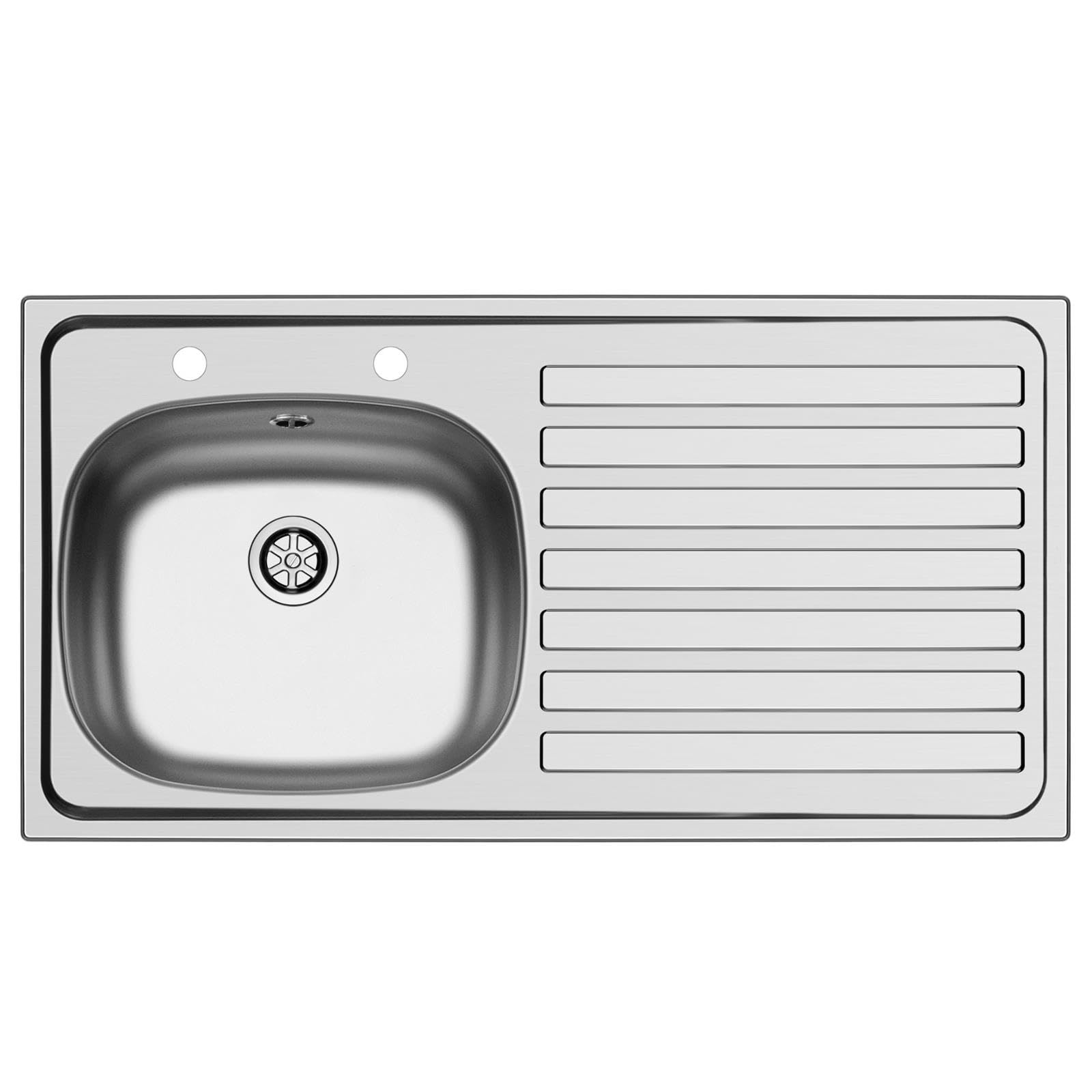 Liquida LQ940RSS 1.0 Bowl RH Drainer Stainless Steel Kitchen Sink 940 x 490mm