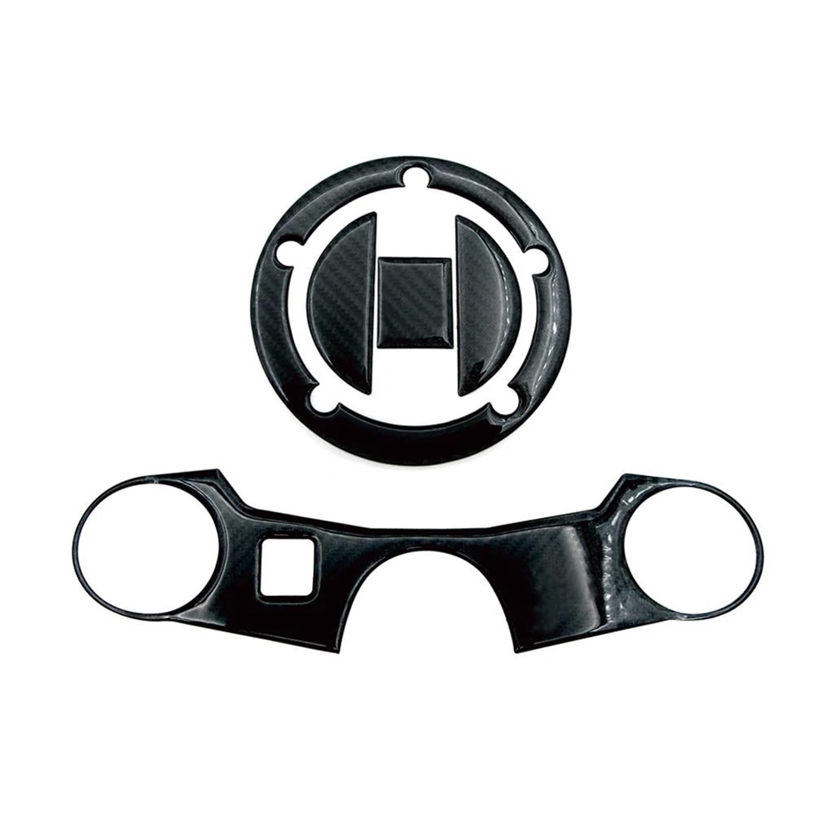 Motorbike Carbon Fiber Decals for Suzuki GSXR1000 2005 2006 K5 K6 Grip Gas Cap Cover Fuel Tank Pad Triple Clamp Sticker(Style 4)