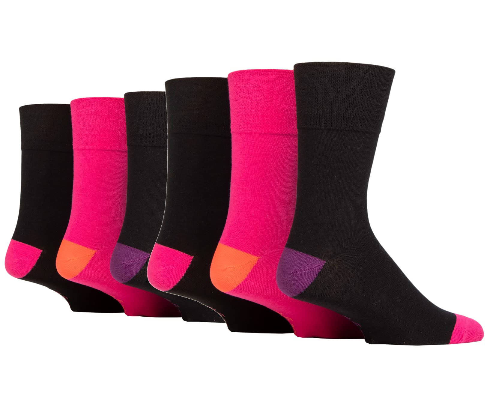 SOCK SHOP GENTLE GRIP 6 Pairs Gentle Grip Socks size UK 6-11 (6 x RJ623)