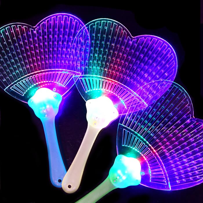 Amazon | 【縁日 景品】 光るうちわ ハート 12個 セット 光る 団扇