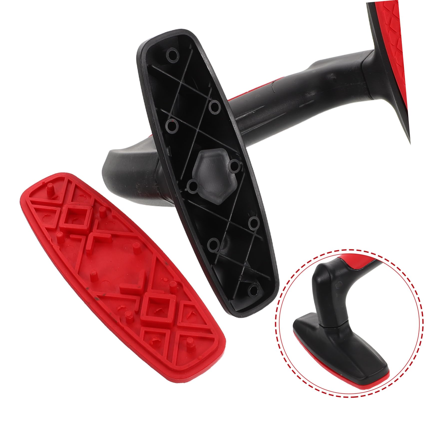 GALPADA 2 Maniglie per Flessioni H Shape Rosse Barre Antiscivolo per Esercizi Fitness Casa Supporto Stabile e Durevole per Allenamento Muscolare Calisthenics