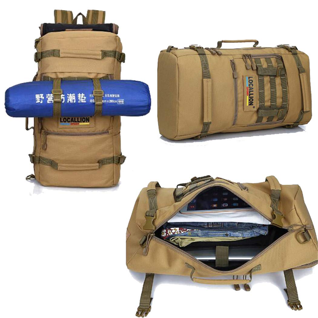 Zaino tattico, Zaino Militare tattico dell'Esercito da 50 Litri Impermeabile da Uomo, Zaino da Viaggio Mimetico, Zaino da Escursione, Zaino da Caccia