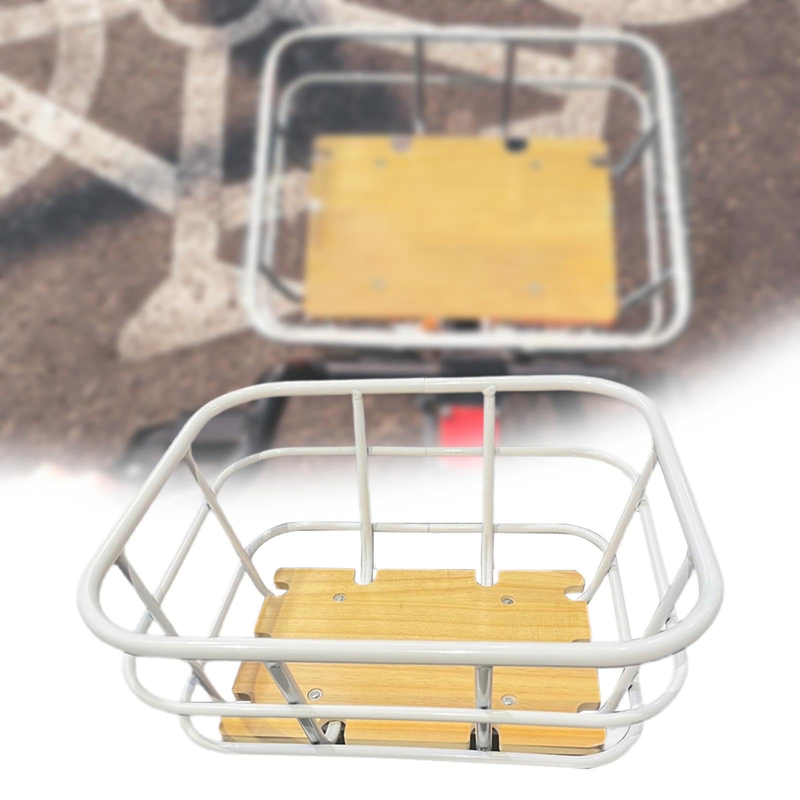 F Fityle Cestino Anteriore per Bici Portapacchi per Bicicletta Elegante, Facile da Montare, Leggero, Resistente, per portabiciclette. Cestino per Bicicletta