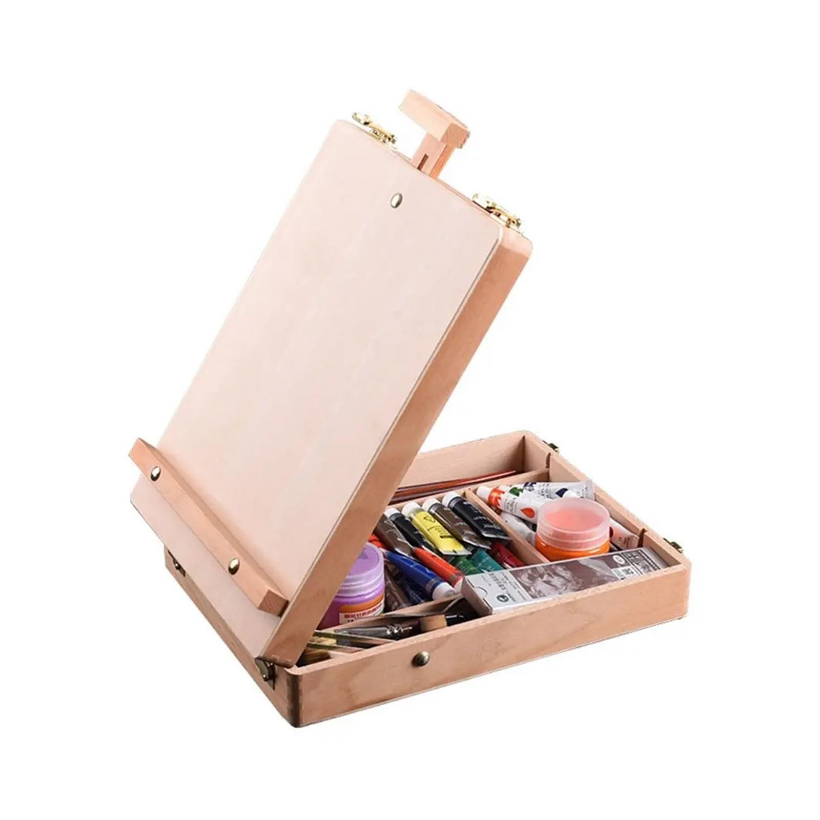 Suministros de dibujo escritorio arte artista madera pintura al óleo bosquejo caballete