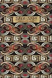 2018-2019 Academic Planner: 18 Month Calendar Planner and Dot Grid Notebook, Greek Key