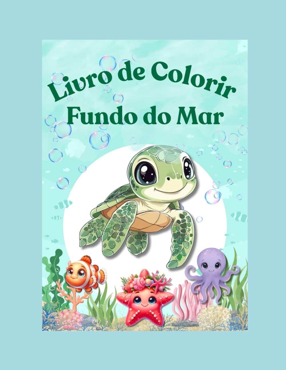 Livro de Colorir: Fundo do Mar