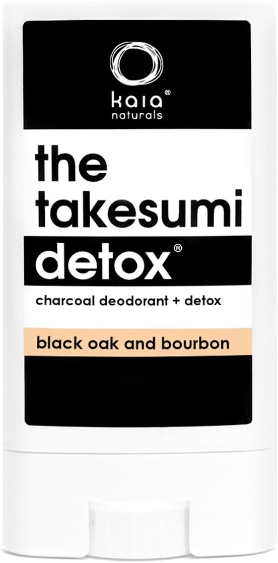 Kaia Naturals Takesumi Detox Deodorant in Black Oak and Bourbon - Travel Size, 12 g