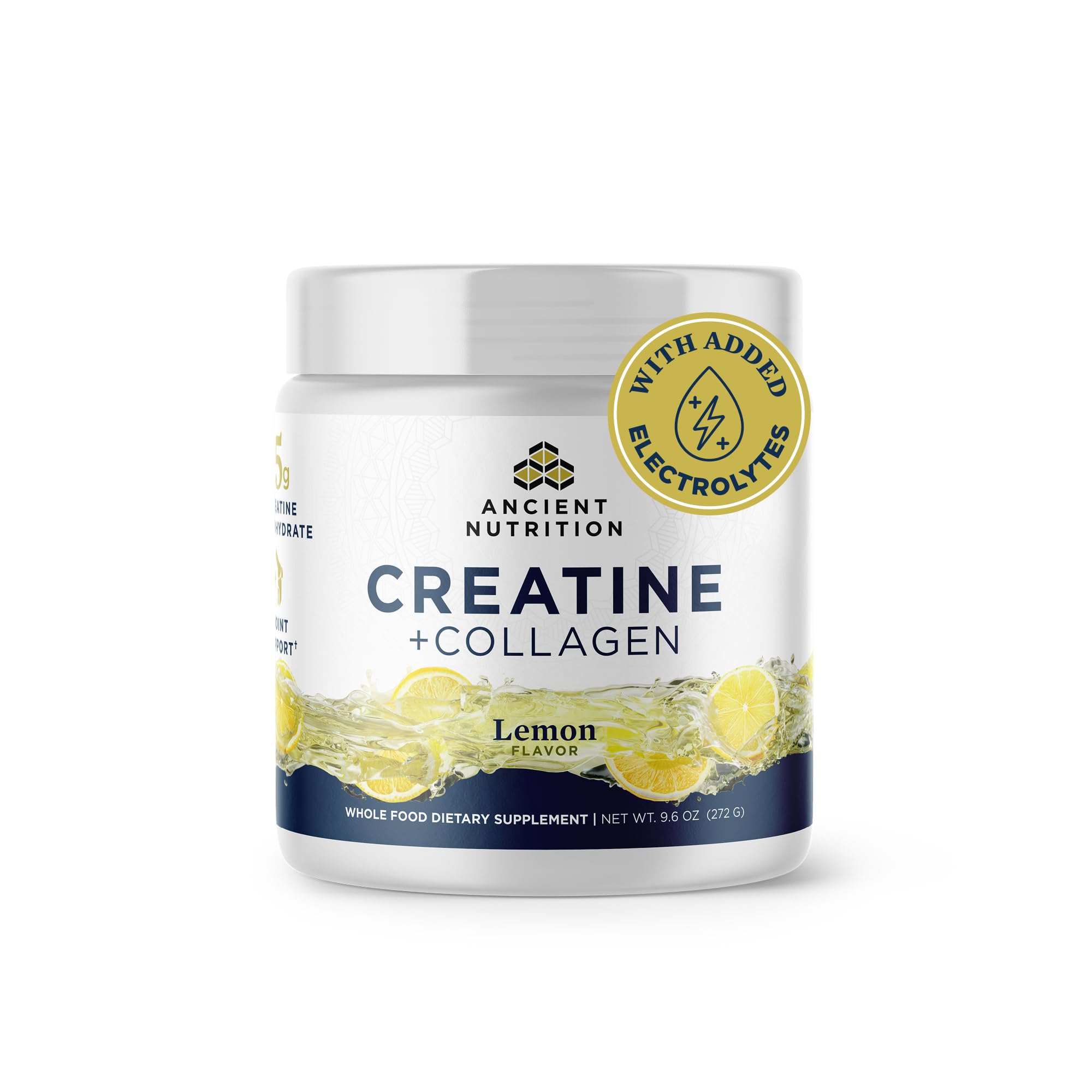 Ancient Nutrition Creatine Monohydrate plus Collagen and Electrolytes