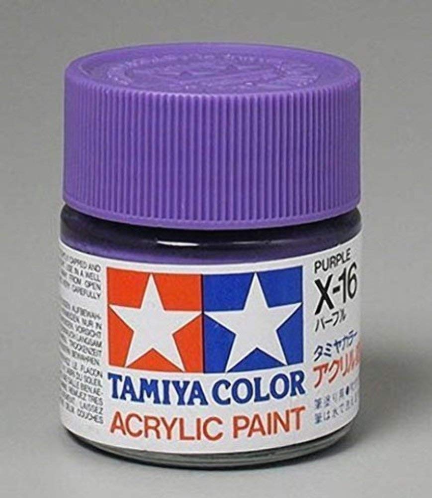 Amazon.com: TAMIYA Acrylic X16 GlossPurple TAM81016 Plastics Paint