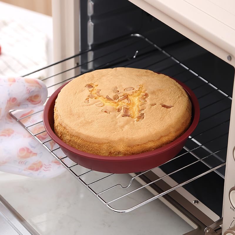 KOOTIPS Baking Silicone 10-Inch Round Cake Pan Baking Mold, BPA Free, Non-Stick European-Grade Silicone, 2.16-Inches Deep - Image 6