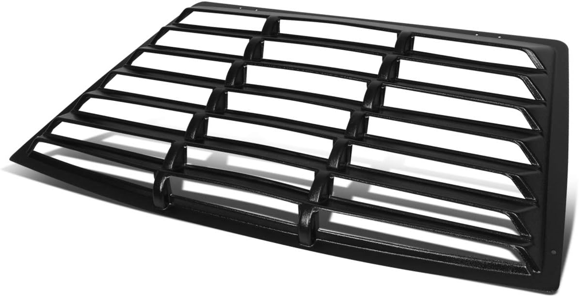 Auto Dynasty Rear Window ABS Vent Louver Style Windshield Sun Shade Cover Compatible with Ford Mustang 79-93