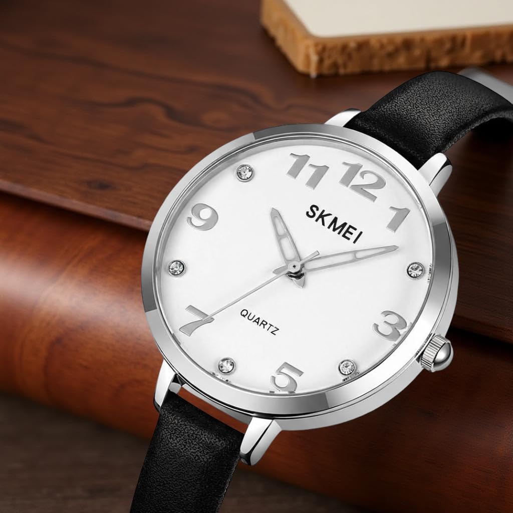 Close-up of SKMEI watch dial and crown