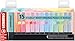 STABILO Highlighter BOSS ORIGINAL Pastel - Deskset of 15 - Assorted Colors Chisel Tip, Anti-Dry Out Technology