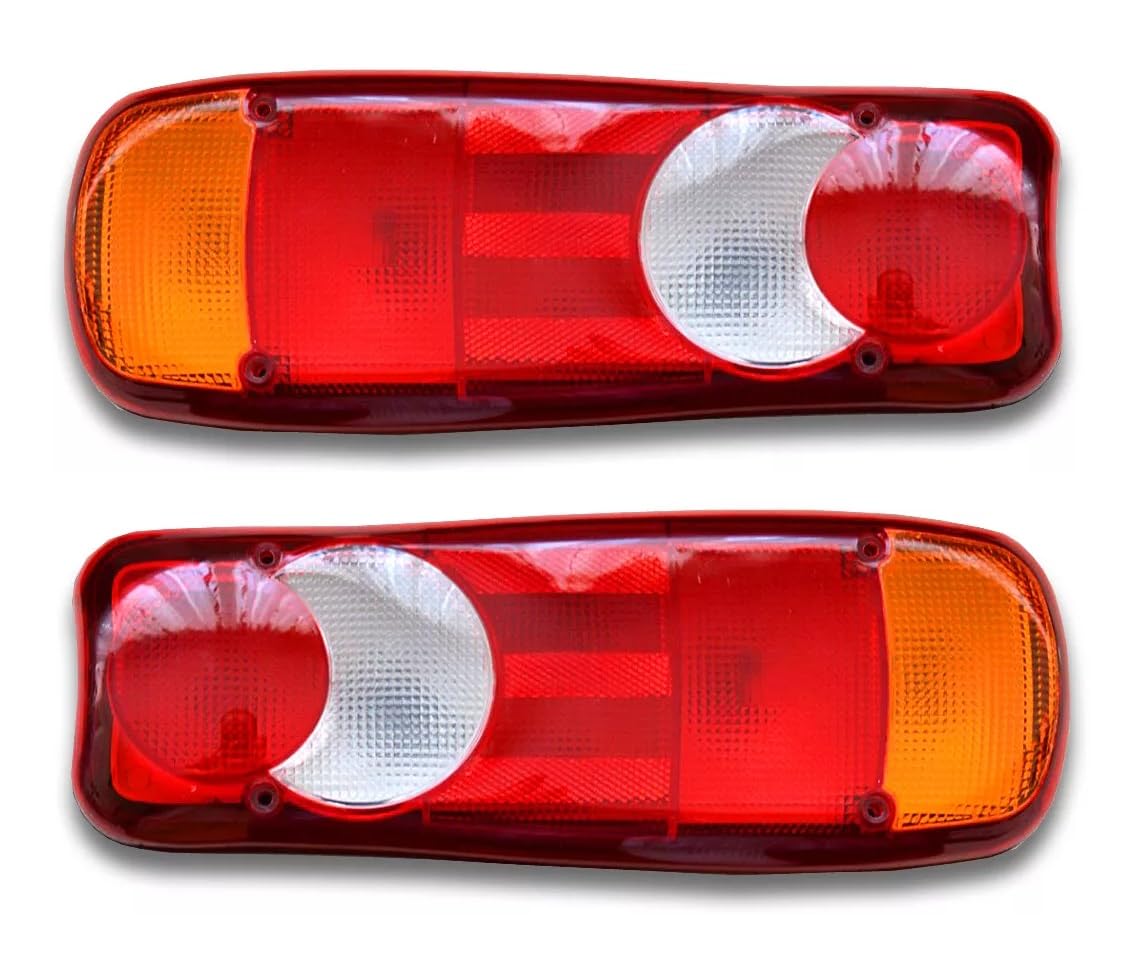 VNVIS2pcs Rear Tail Light Lamp for Truck Tipper Tractor Trailer Chassis Universal 12V 24V
