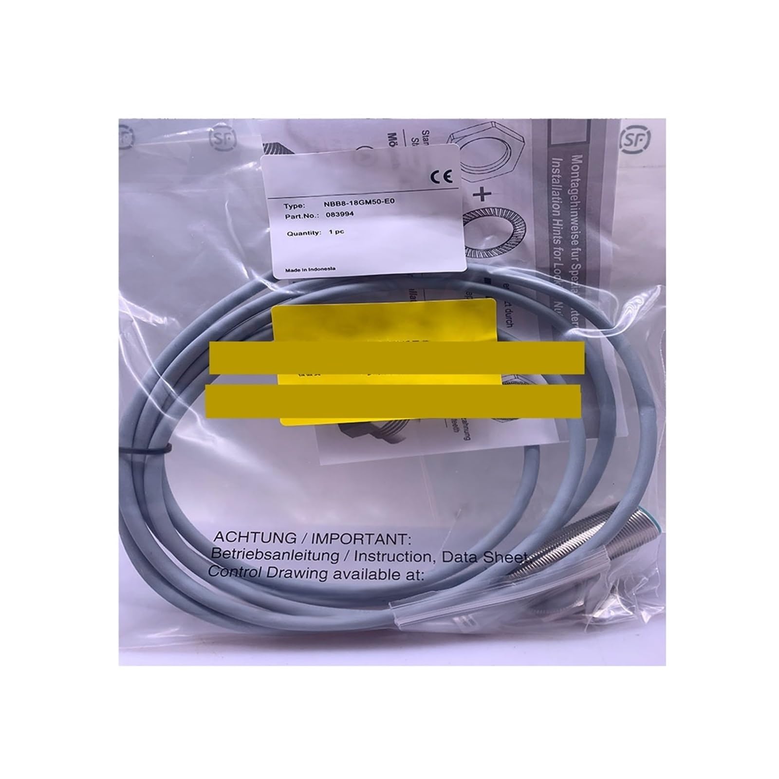 Capteur de proximité NBB8-18GM50-E0-M inductif pour automatisme industriel 10-30V