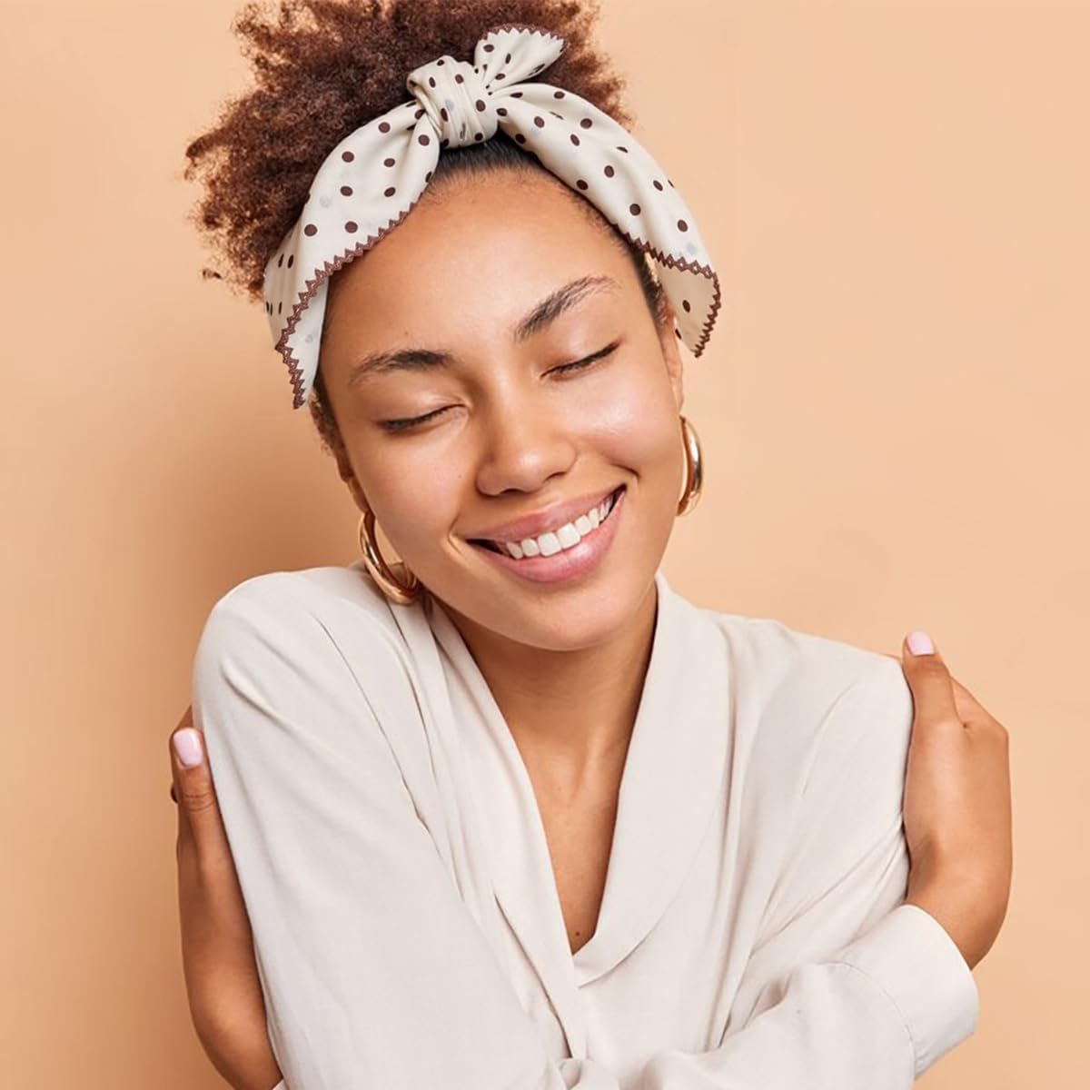 2 Pack Large Cotton Bandana Headband, Head Wrap, Protective Coverage, Hair Neck Scarf for Women 28 x 28 inch - Image 7