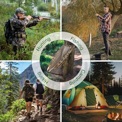 Portable Tree Hammock Hunting Chair, Lightweight Camping Stool with Storage Bag, Outdoor Portable Seat for Hunting, Fishing, Hiking, Camping by ANTEQI - Used condition - Image 7