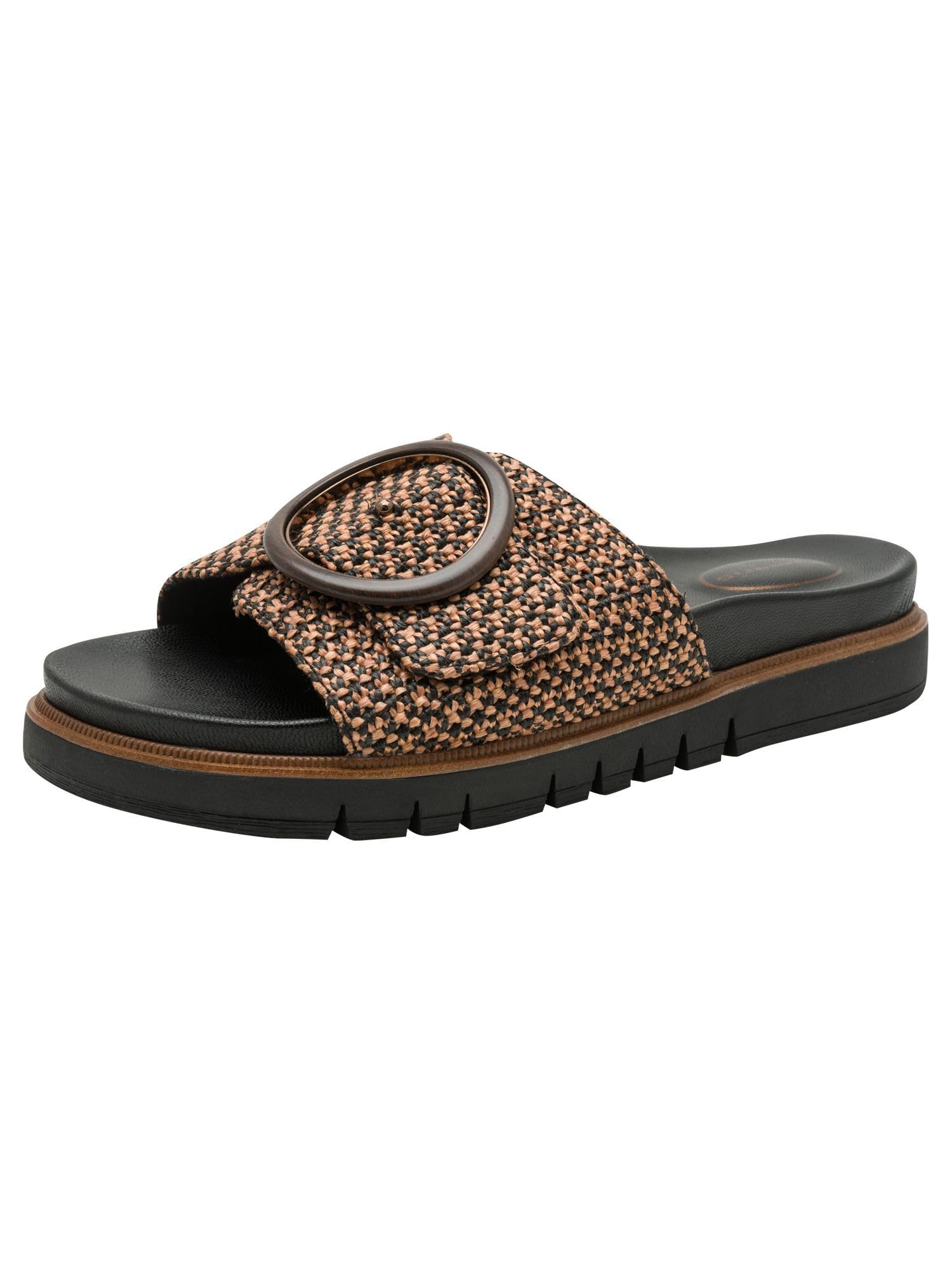 Tamaris Comfort Women's Mule Flat Multi-Adjustable Platform, Black, EU 40