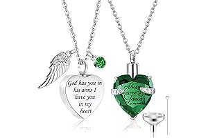 Heart Urn Necklaces for Ashes Memorial Ash Locket
