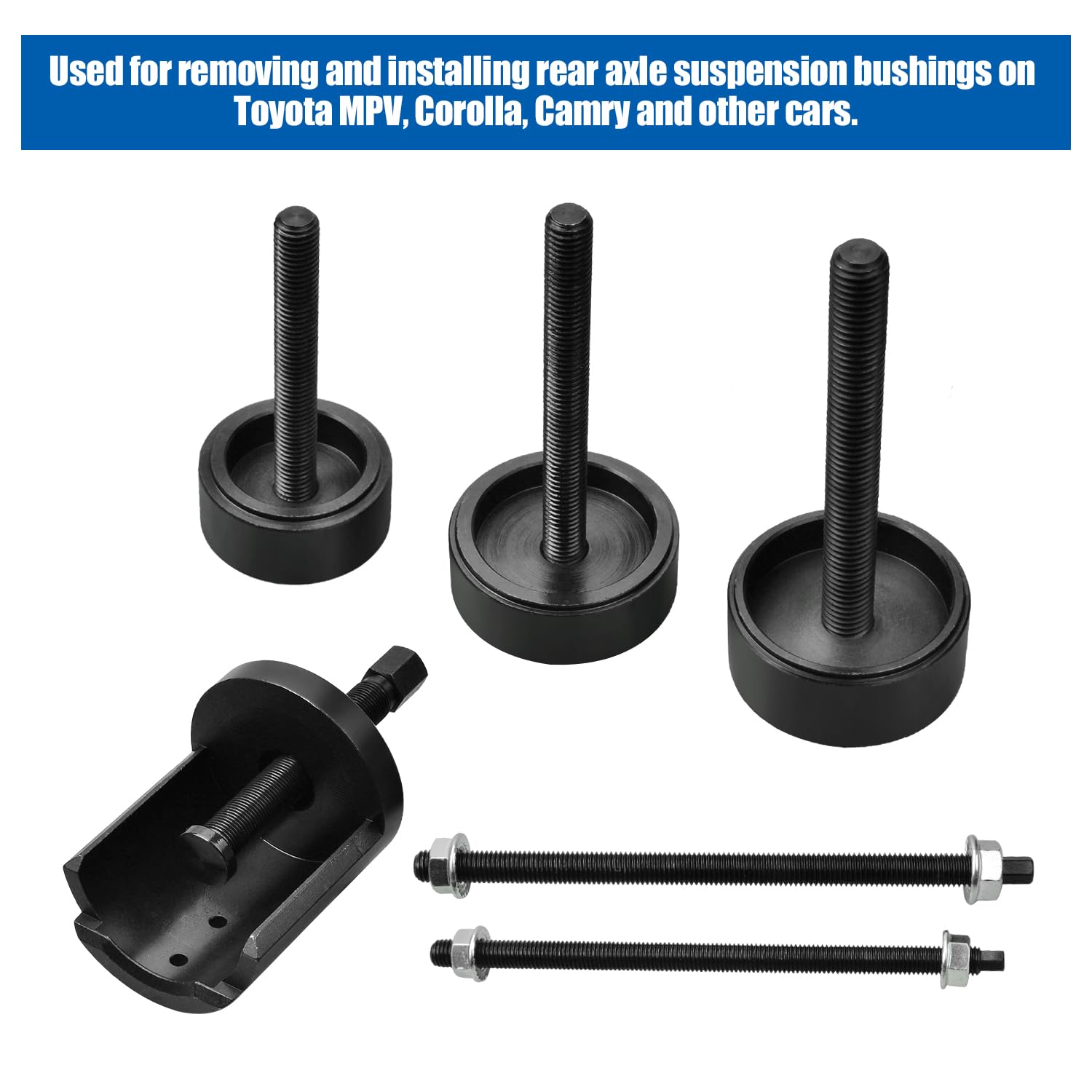 Kit d'Outils d'Extraction de Douille d'Essieu Arrière pour Toyota Corolla Camry Yaris Avensis, Extracteur et Installateur de Silentbloc de Suspension Arrière