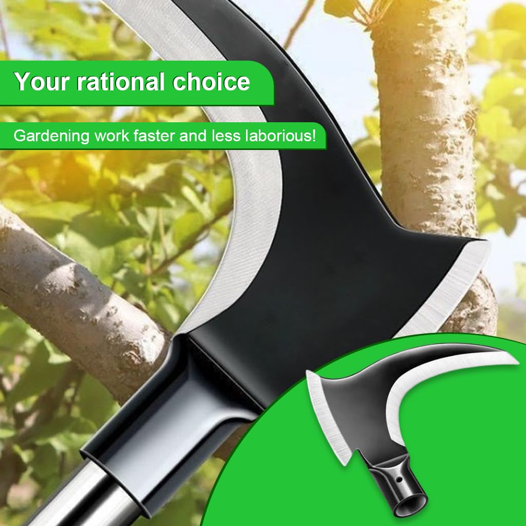 HASTHIP® Weed Remover Tool Without Handle - 2 in 1 Grass Removing Tool for Chopping - Image 3 thumbnail