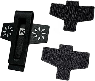 KEMEKO KEMEKO 通用护目镜夹 魔术贴可拆卸式遮阳板夹 护目镜带 腰带夹 (BLACK)