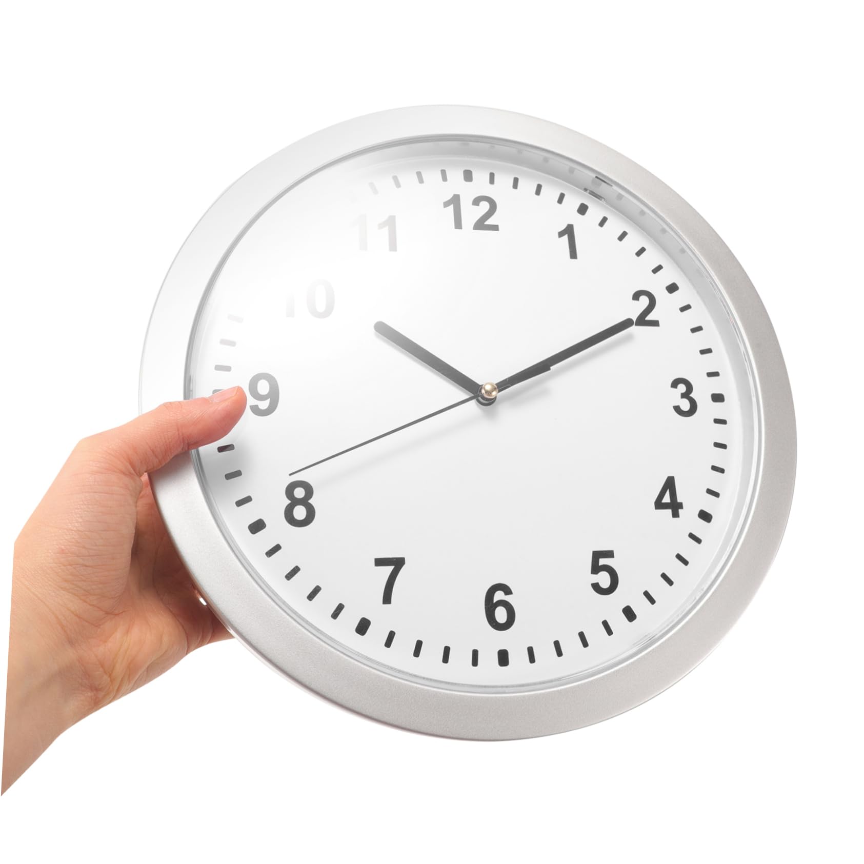 DOITOOL Orologio Cassaforte da Parete Bianco in Plastica Leggera e Compatta Nascondiglio Nascosto per Chiavi e Oggetti di Valore in Casa