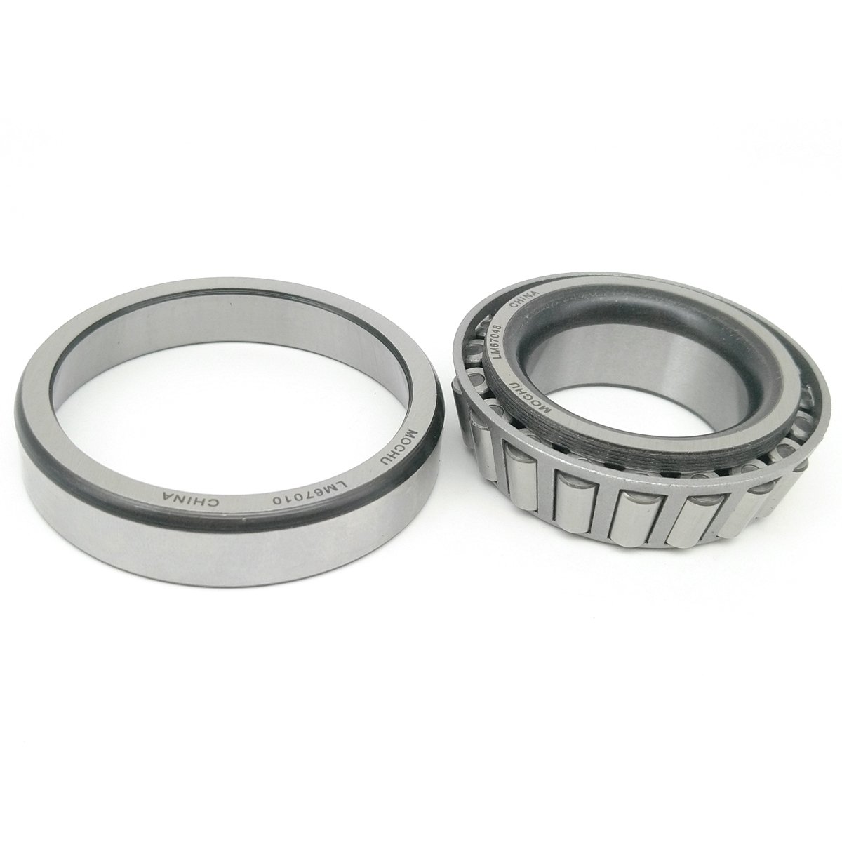 Cuscinetto A Rulli Conici LM67048/LM67010 - 1,25x2,328x0,66 Pollici, Acciaio Cromato Per Nastri Trasportatori E Macchinari Industriali (1 Pezzo, Cono E Coppa)