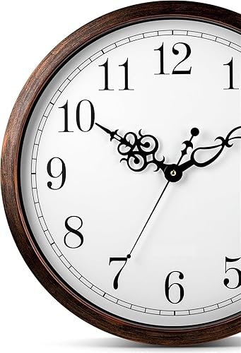 Vista 7 de Retro Wall Watch and Silent Clock, Suitable for Kitchens, bedrooms, Offices and Conference Halls Suitable for Kitchen, Living Room or