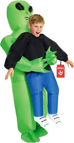 Morph Green Inflatable Alien Costume Kids Inflatable Costumes For Kids Blow Up Halloween Costumes For Kids Boys Girls disponible en Yaxa Guatemala