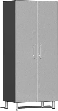 Ulti-MATE UG21006S 2-Door Tall Garage Cabinet in Stardust Silver Metallic