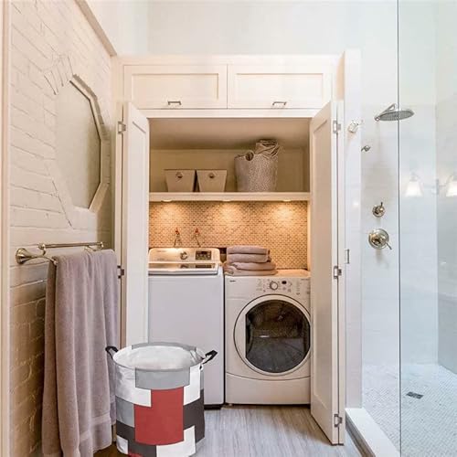 N/A Abstract Geometric Classic Dirty Laundry Basket Foldable Home Organizer Basket Clothing Kids Toy Storage Basket (Color : A, Size : Large) #TOP3