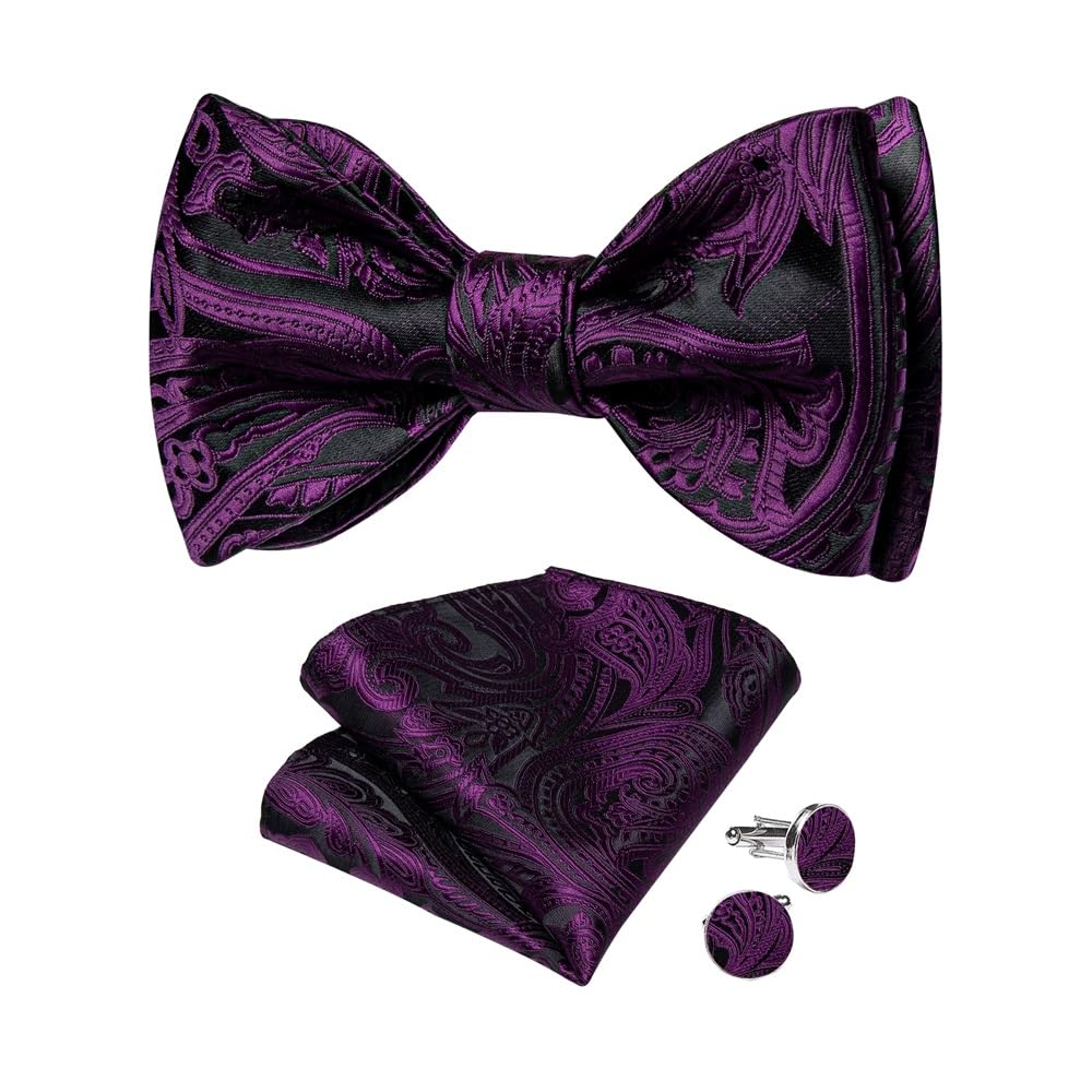 Nœuds papillon en soie floraux pour costume de mariage et soirées habillées entre amis