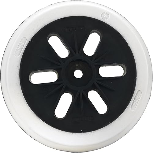 Miniatura 2 de BOSCH RS6046 Almohadilla de respaldo de lijadora de gancho y bucle duro de 6 pulgadas para lijado plano sin ranuras y extracción rápida