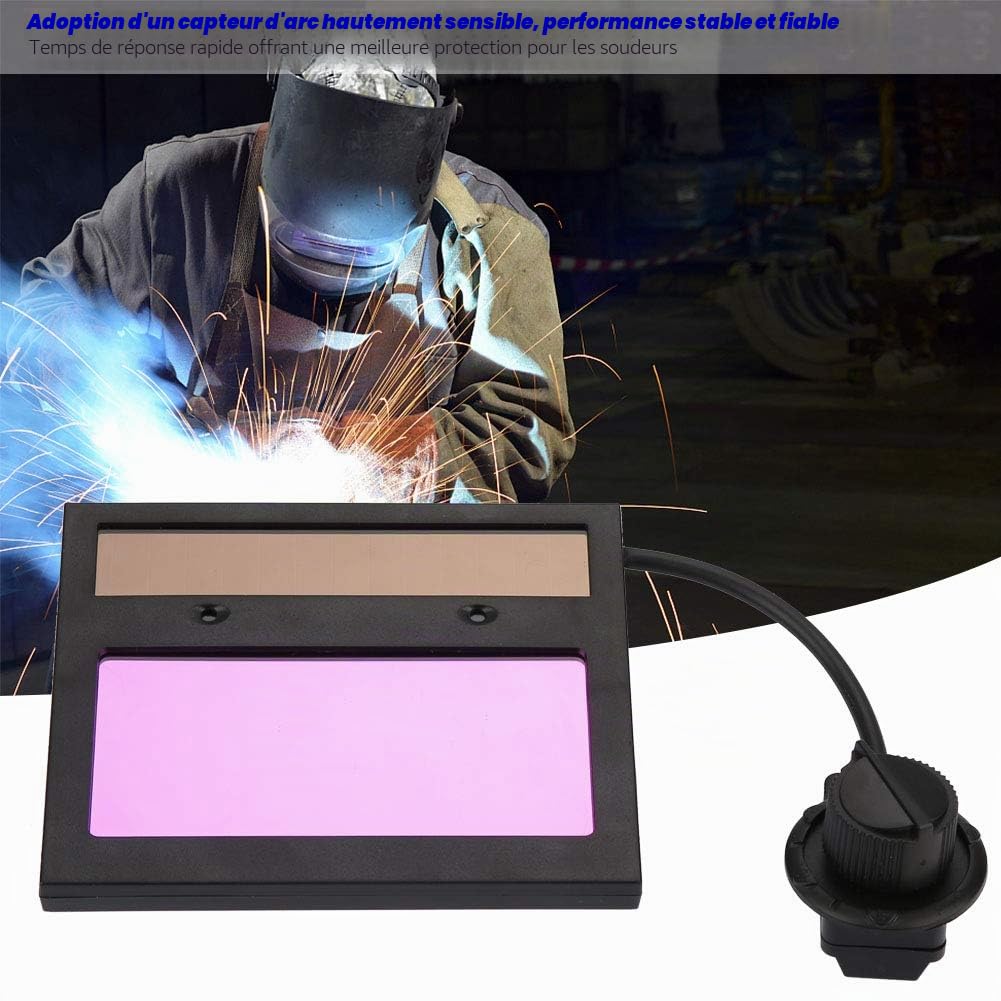 Akozon TX500C 110 * 90mm PA Panneau Solaire Casque de Soudage Lentille Masque de Soudage Remplacement Automatique de la Lentille Assombrissante