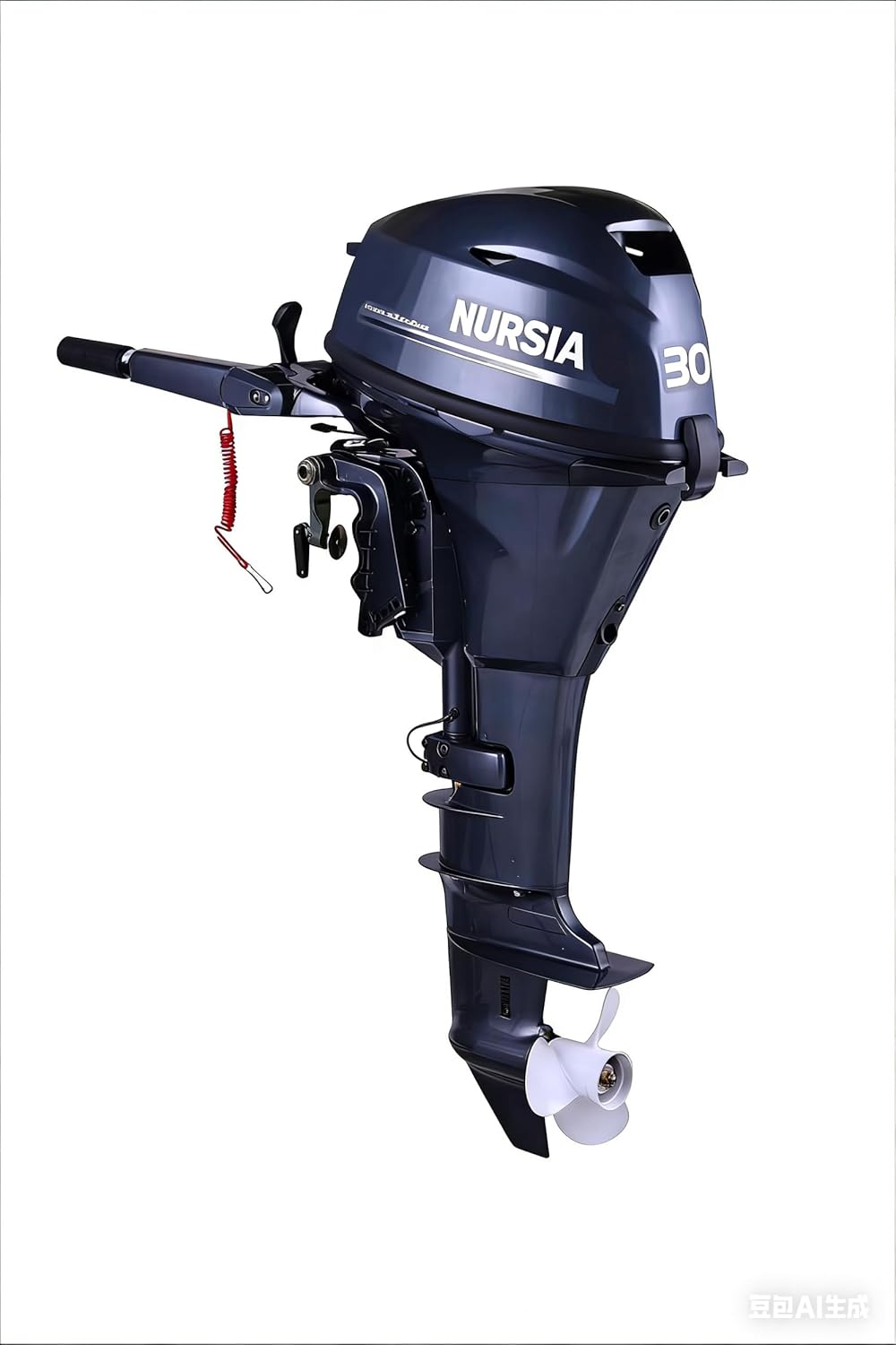 NURSIA 30 HP Outboard Motor, 4-Stroke Marine Engine, Dark Blue