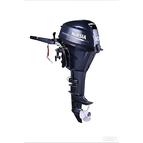 NURSIA 30 HP Outboard Motor, 4-Stroke Marine Engine, Dark Blue