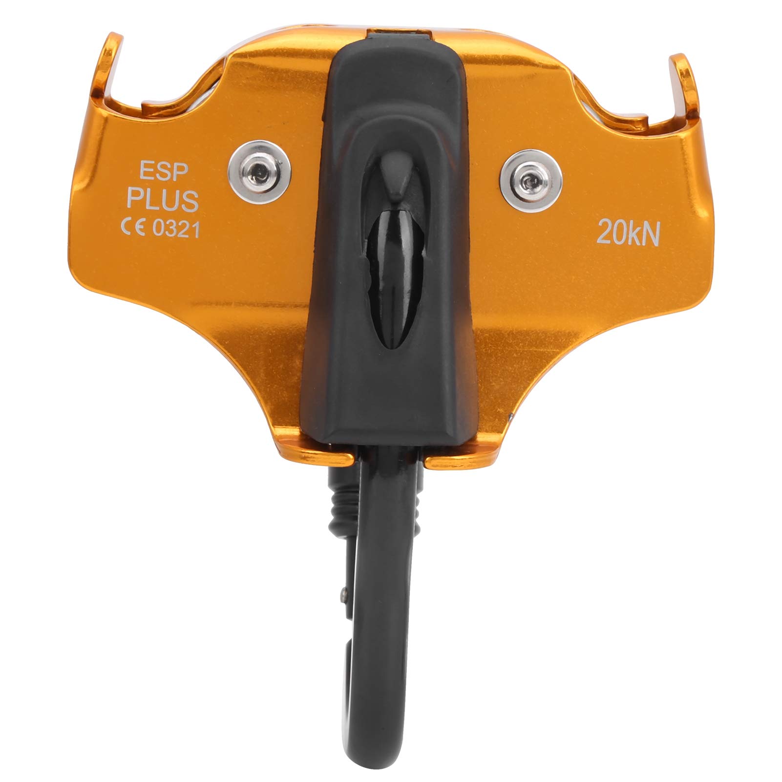 20KN-Doppelrollensystem, Heißgeschmiedete Kletterrolle aus Aluminium-Magnesium-Legierung, Langlebige Seilrolle Zum Klettern, Federbelastete Rolle Zum Bergsteigen